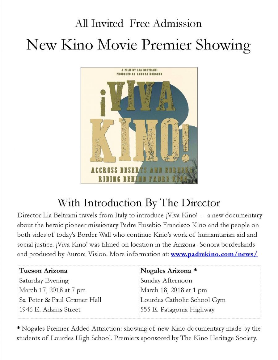 Viva Kino! International Movie Tour Schedule Padre Kino